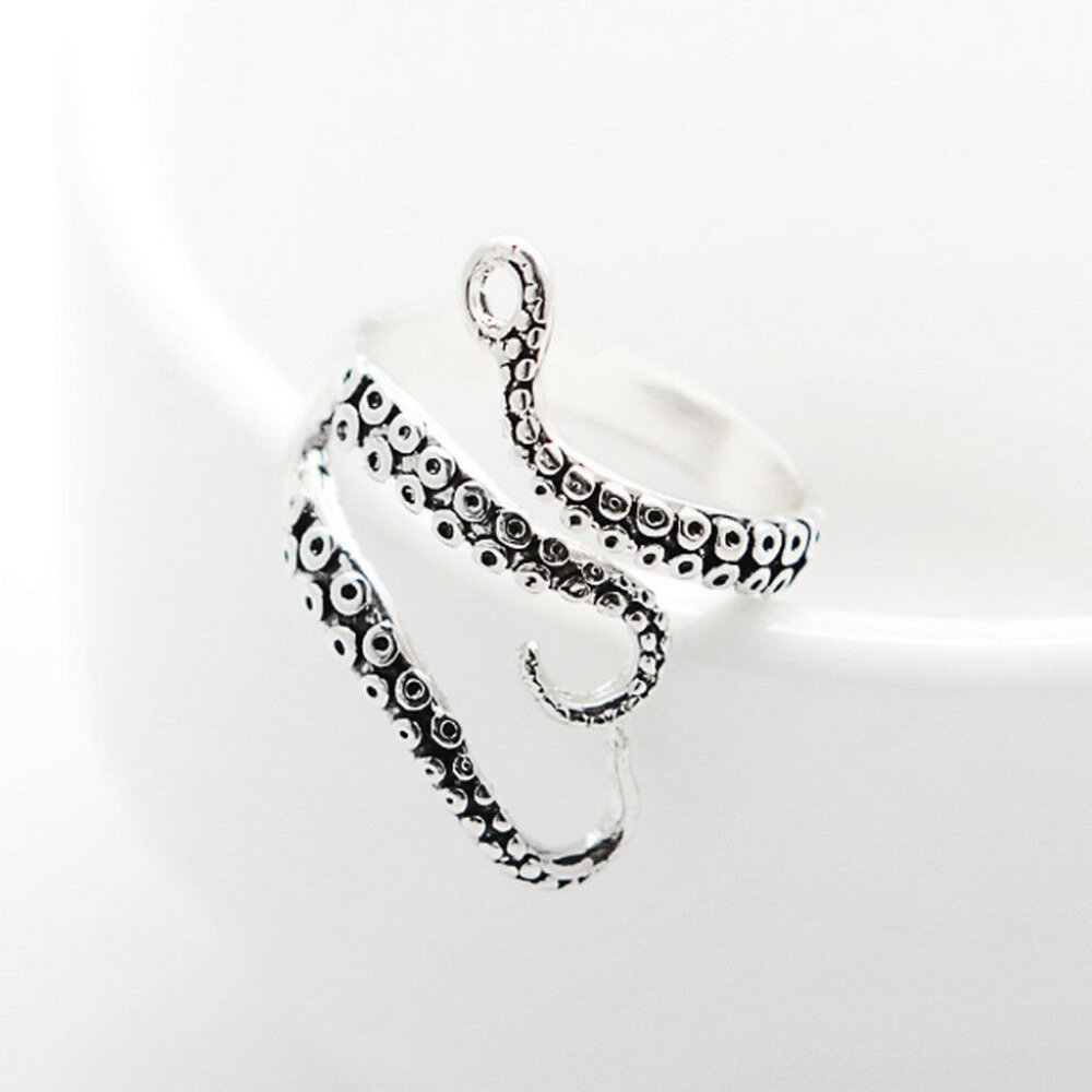 NWOT Silver Octopus Ring - Picture 10 of 11
